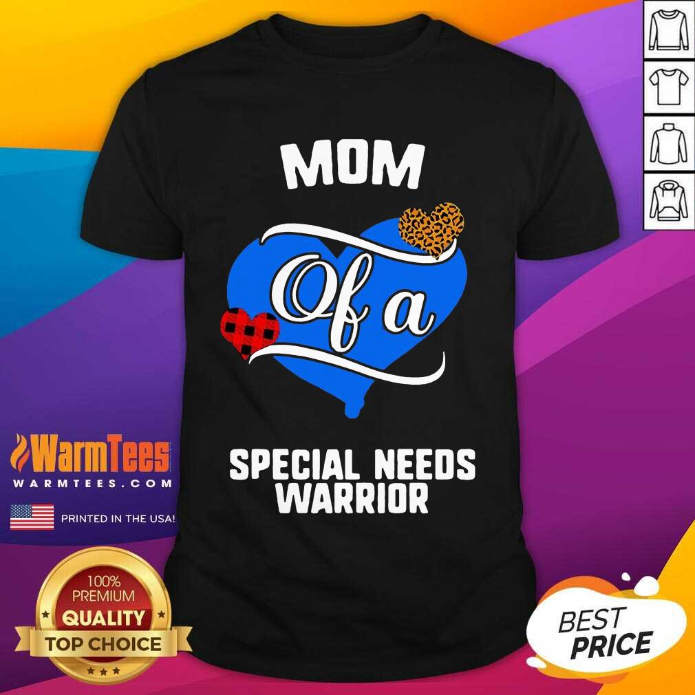 Awesome Mom Of A Special Needs Warrior Heart Shirt