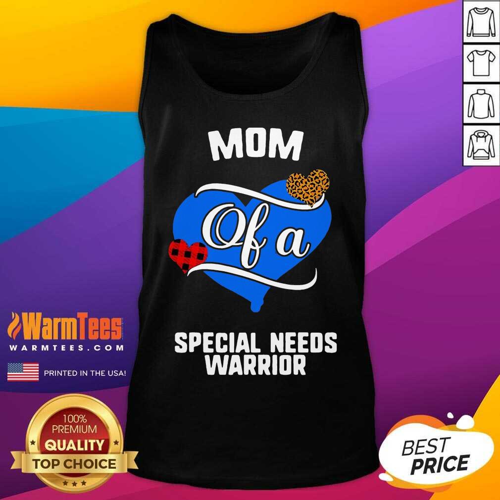 Awesome Mom Of A Special Needs Warrior Heart Shirt - Image 4
