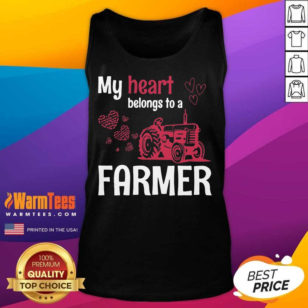 Awesome My Heart Belongs To As Farmer Shirt - Image 4
