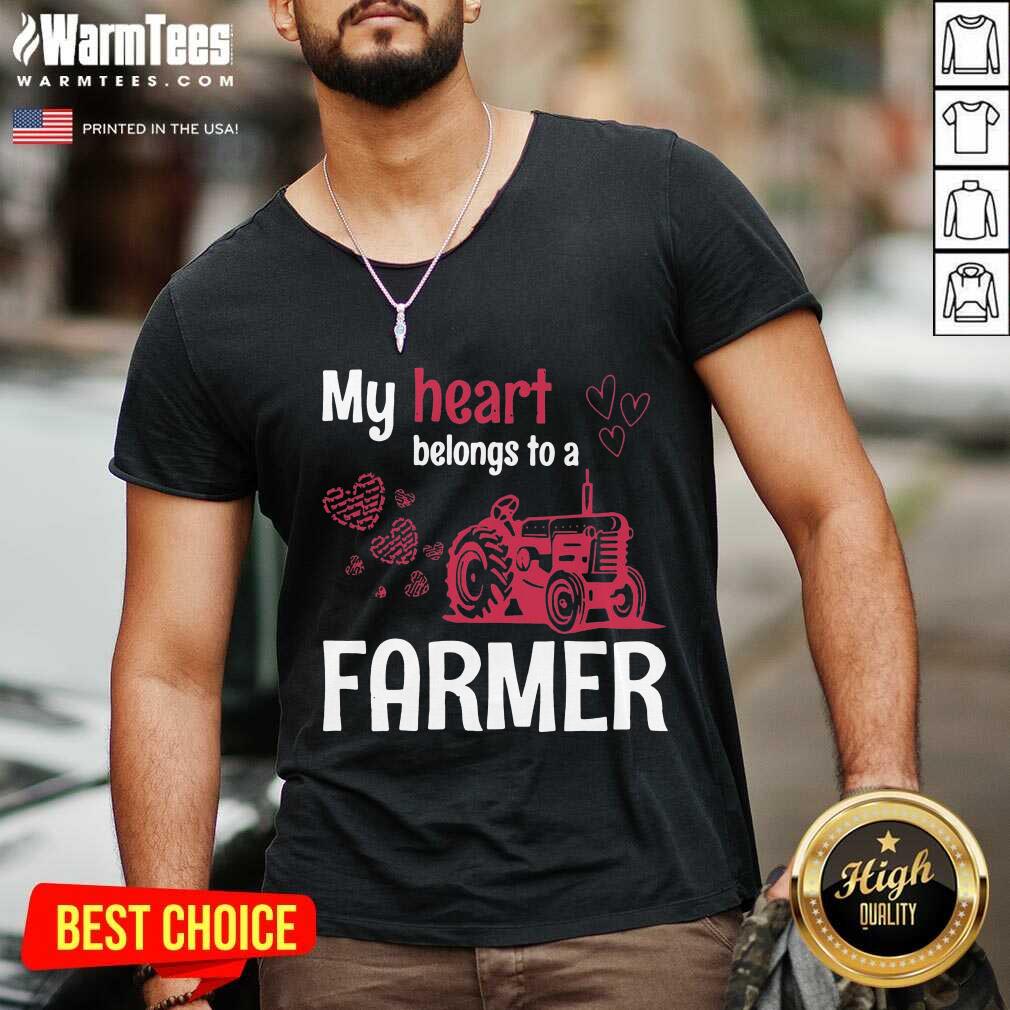 Awesome My Heart Belongs To As Farmer Shirt - Image 5