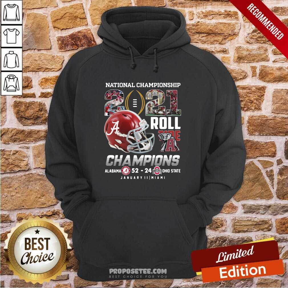 Awesome National Championship 2021 Roll Tide Champions Alabama 52 24 Ohio State Shirt - Image 5