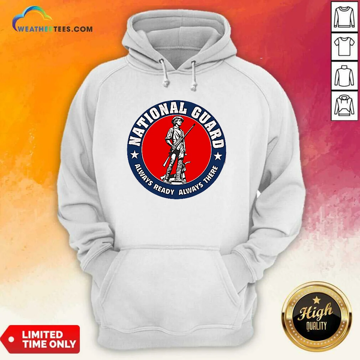 Awesome National Guard Always Ready Always There Shirt - Image 4