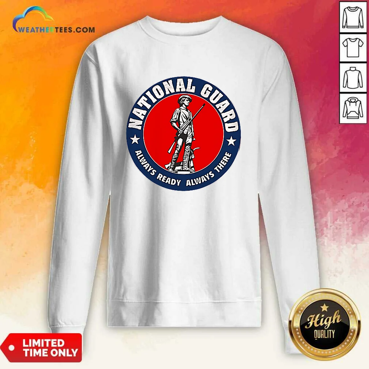 Awesome National Guard Always Ready Always There Shirt - Image 5
