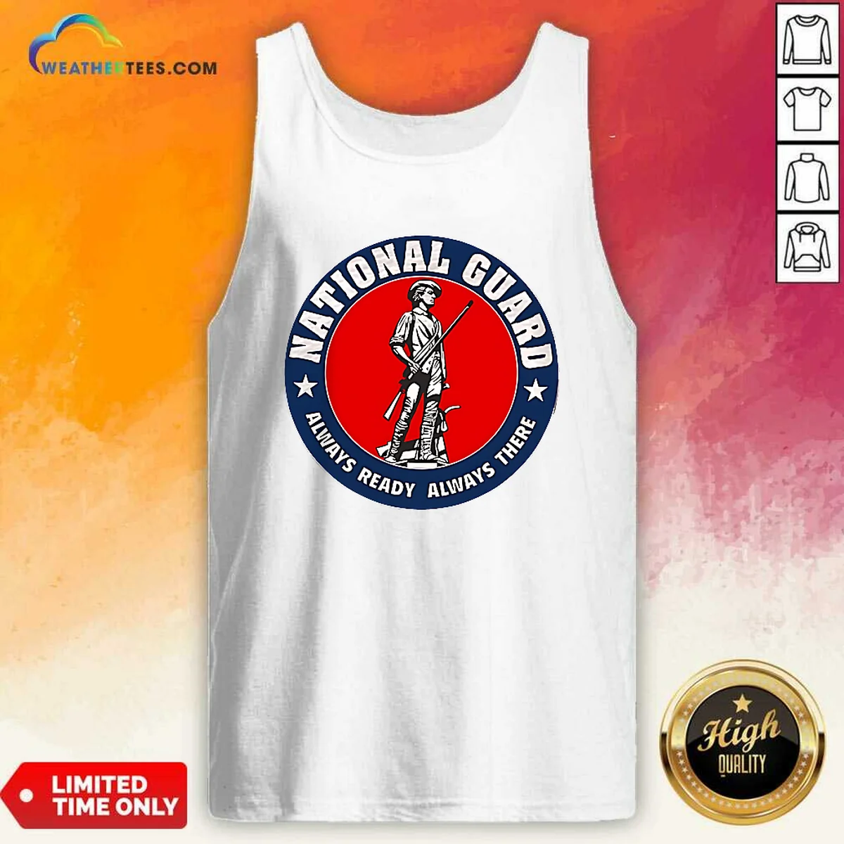 Awesome National Guard Always Ready Always There Shirt - Image 3