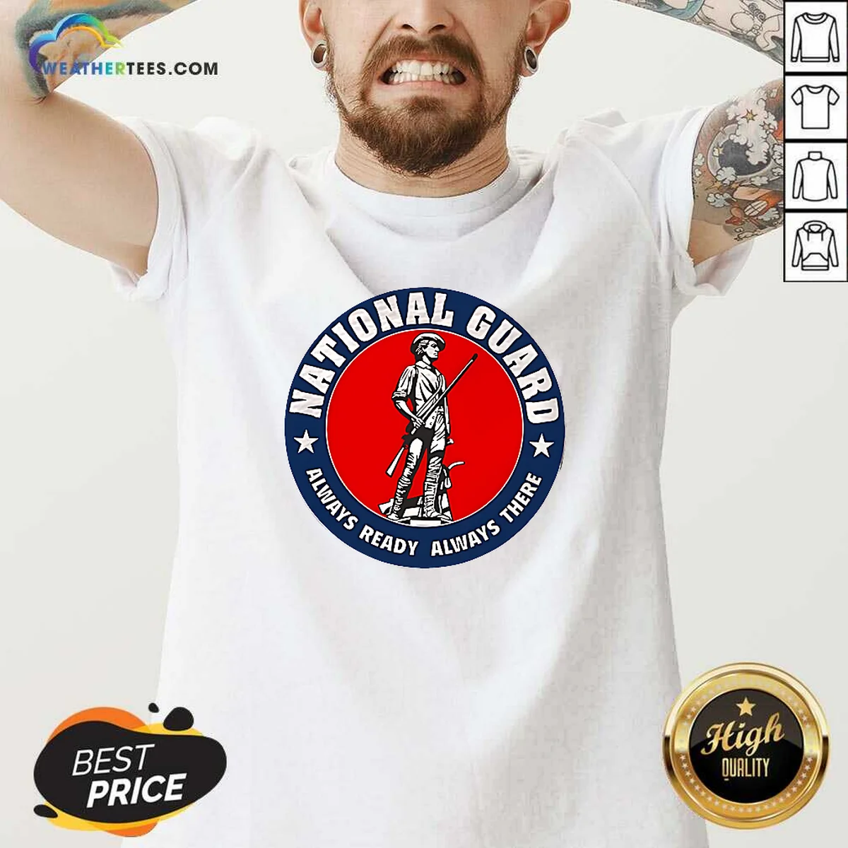Awesome National Guard Always Ready Always There Shirt - Image 2