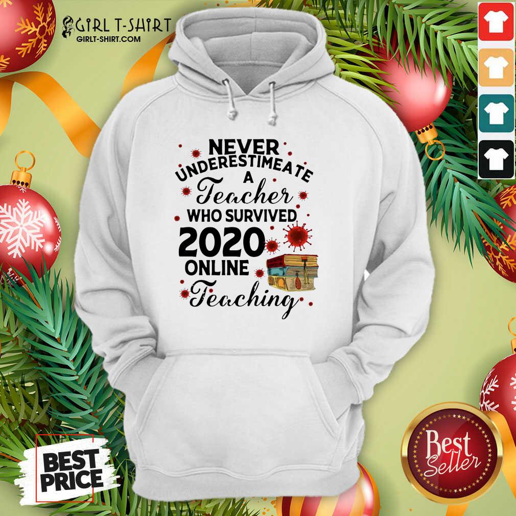 Awesome Never Underestimate A Teacher Who Survived 2020 Online Teaching Shirt - Image 5