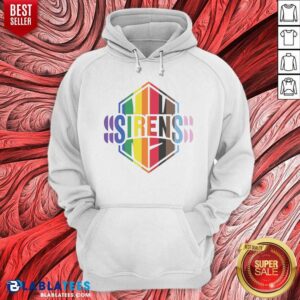 Alternative view of Awesome New York Sirens Pride LGBTQ Rainbow Flag Shirt
