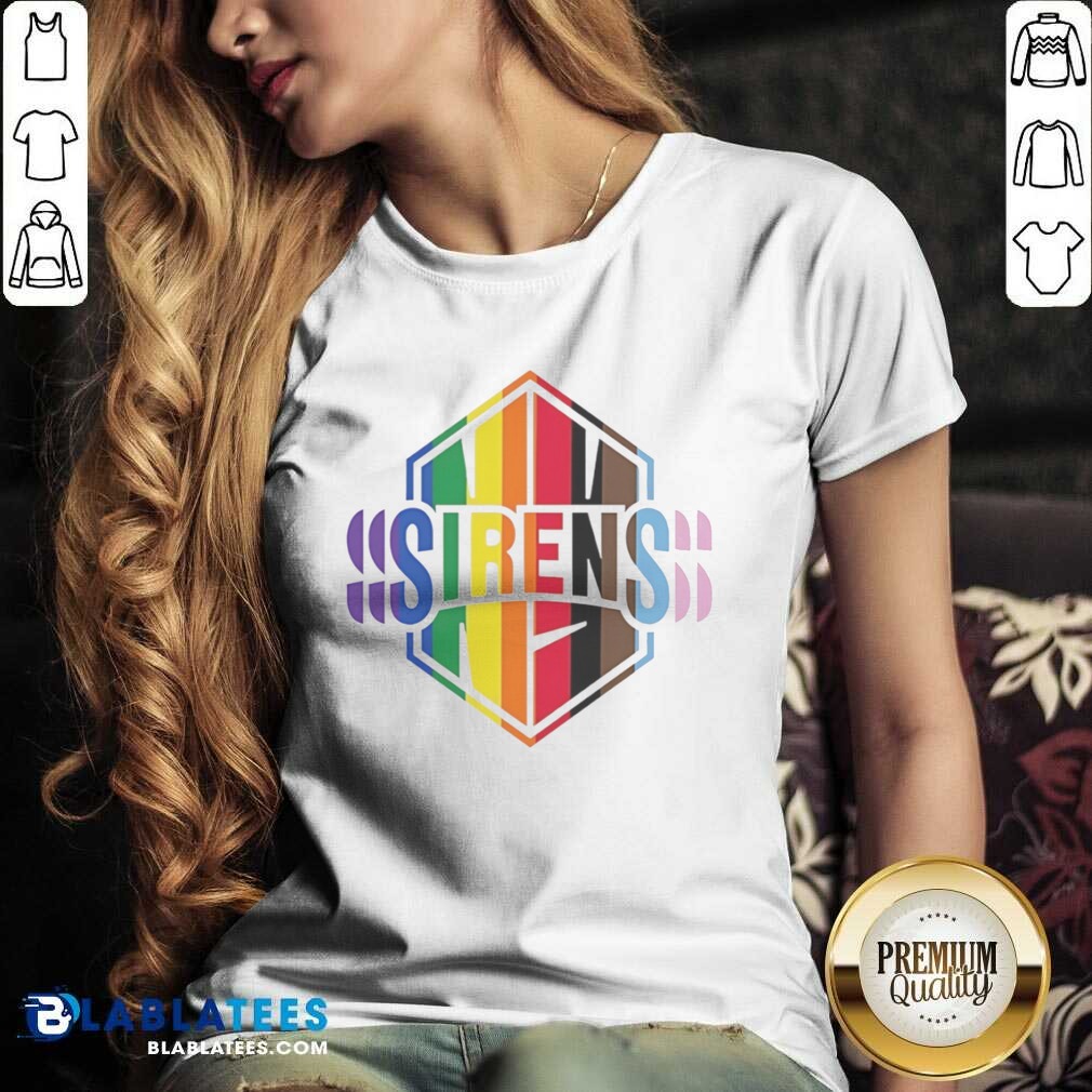 Awesome New York Sirens Pride LGBTQ Rainbow Flag Shirt - Image 5