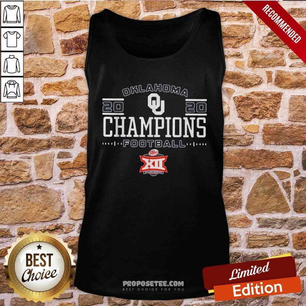 Awesome Oklahoma Sooners 2020 Big 12 Football Champions Shirt - Image 2