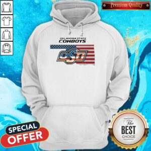 Alternative view of Awesome Oklahoma State Cowboys Osu American Flag Shirt