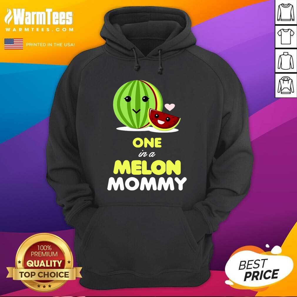 Awesome One In A Melon Mom Funny Fruit Watermelon Mom Shirt - Image 2