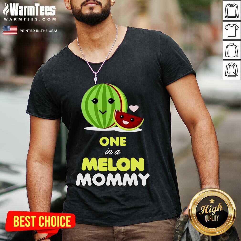 Awesome One In A Melon Mom Funny Fruit Watermelon Mom Shirt - Image 5