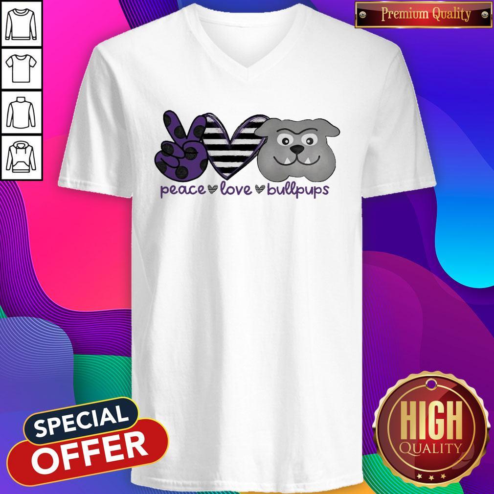 Awesome Peace Love Bullpups Shirt - Image 2