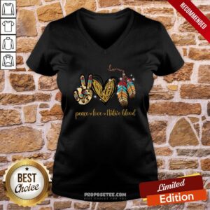 Alternative view of Awesome Peace Love Native Blood Shirt