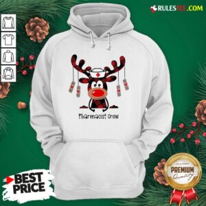 Alternative view of Awesome Plaid Reindeer Pharmacist Crew Christmas Shirt