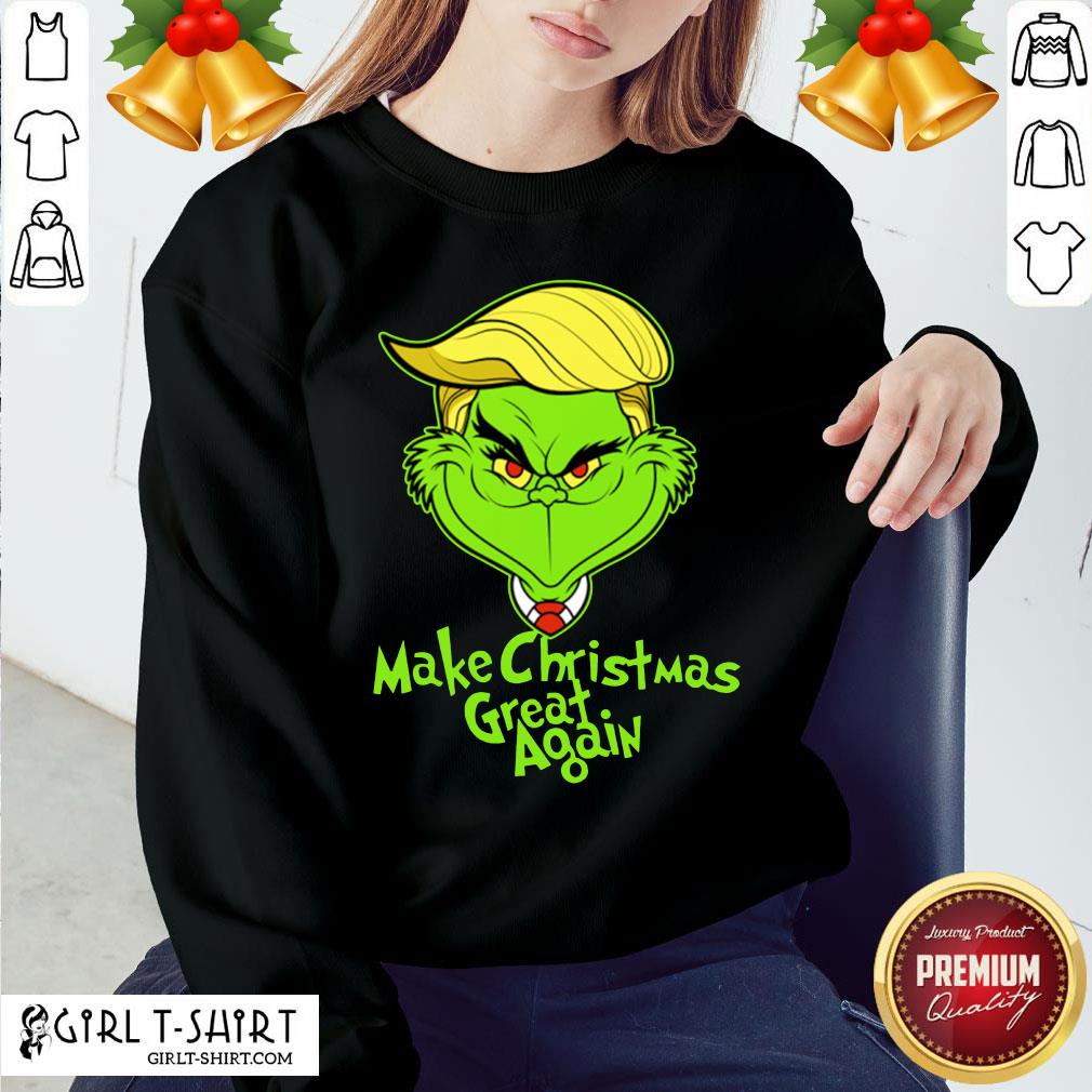 Awesome Premium Grinch Trump Make Christmas Great Again Shirt - Image 4
