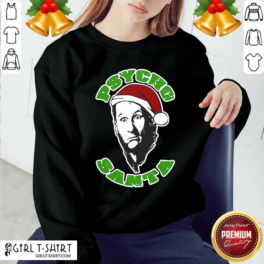 Awesome Psycho Santa Christmas Shirt - Image 4