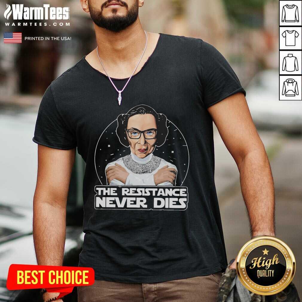 Awesome RBG The Resistance Never Dies Shirt - Image 5