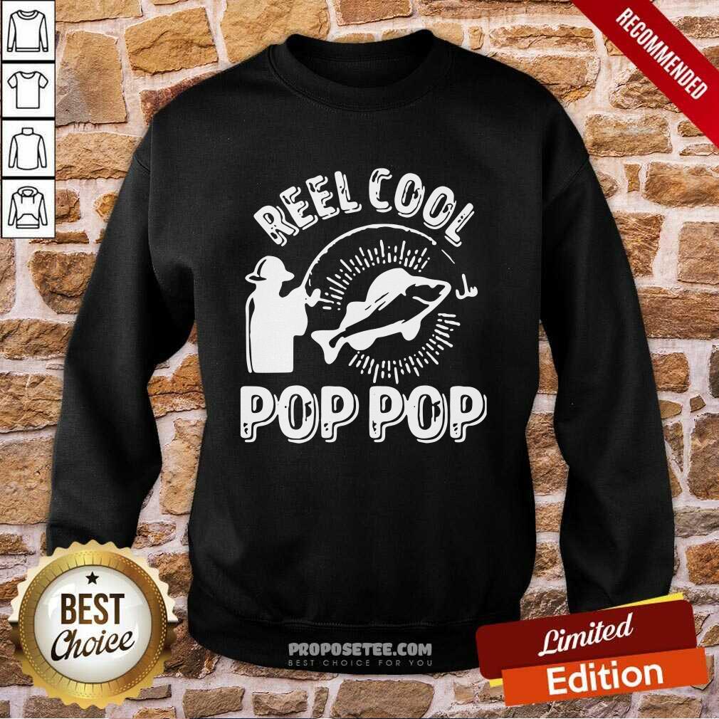 Awesome Reel Cool Pop Pop Shirt Fisherman Christmas Fathers Day Shirt - Image 4