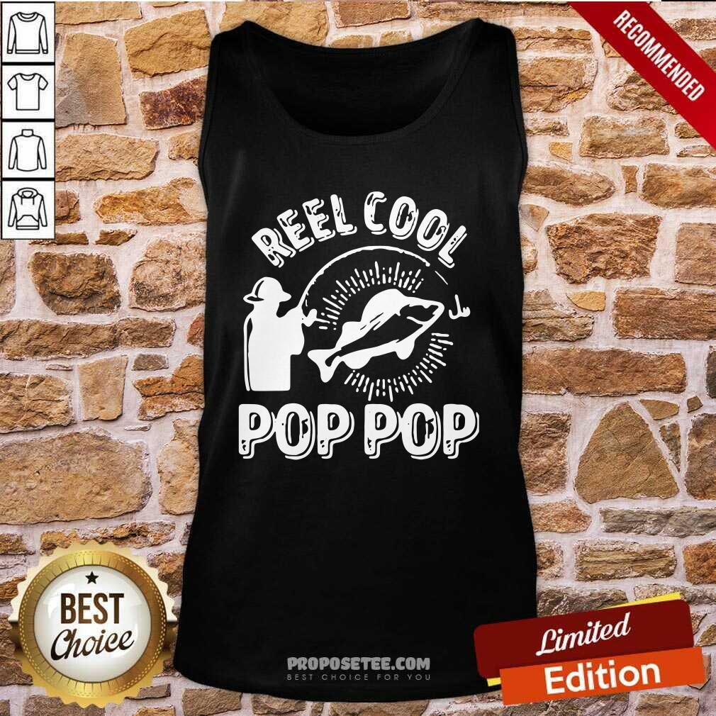 Awesome Reel Cool Pop Pop Shirt Fisherman Christmas Fathers Day Shirt - Image 3