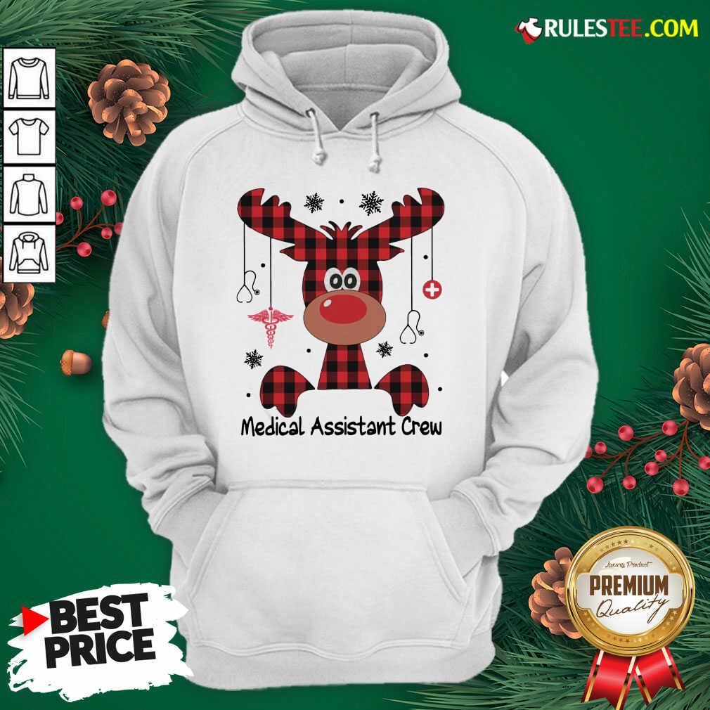 Awesome Reindeer Dispatcher Medical Assistant Crew Christmas Shirt - Image 2
