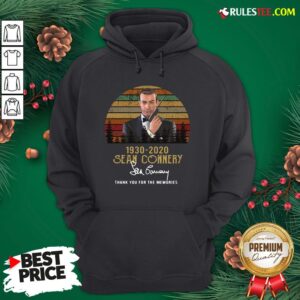 Alternative view of Awesome Sean Connery 1930 2020 Thank You For The Memories Signature Vintage Shirt