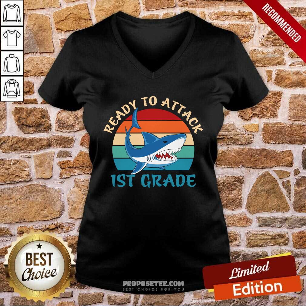 Awesome Shank Ready To Attack 1st Grade Vintage Shirt - Image 3