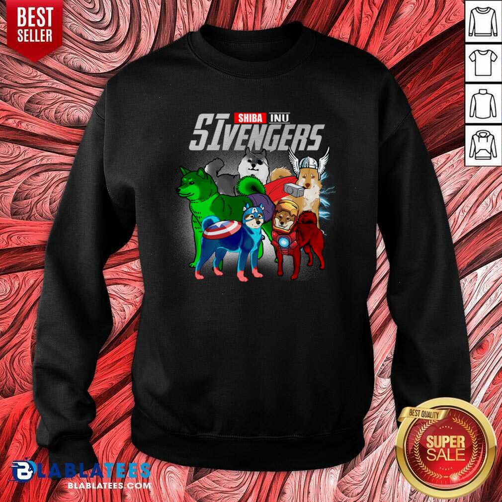 Awesome Shiba Inu Marvel Avengers SIvengers Shirt - Image 4