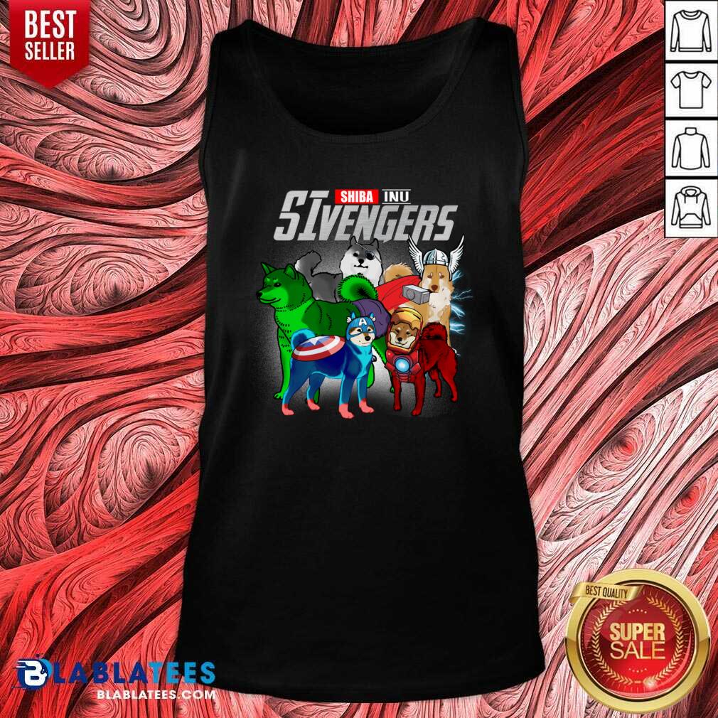 Awesome Shiba Inu Marvel Avengers SIvengers Shirt - Image 3