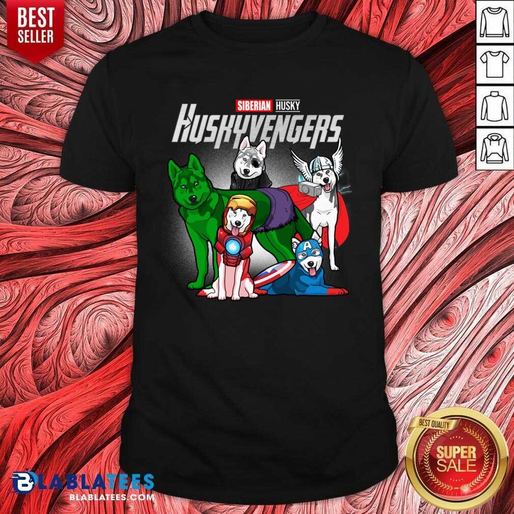 Awesome Siberian Husky Marvel Avengers Huskyvengers Shirt