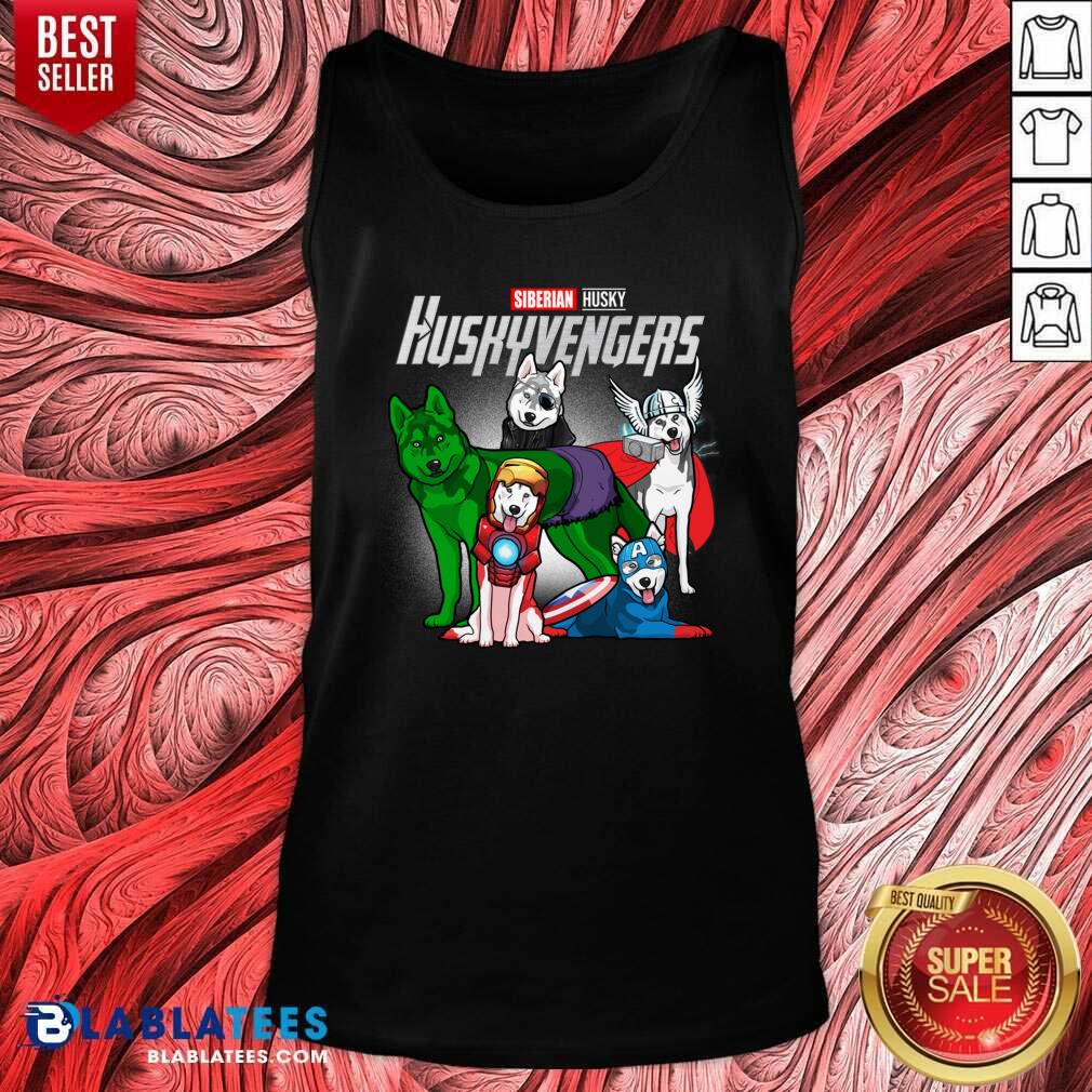 Awesome Siberian Husky Marvel Avengers Huskyvengers Shirt - Image 3