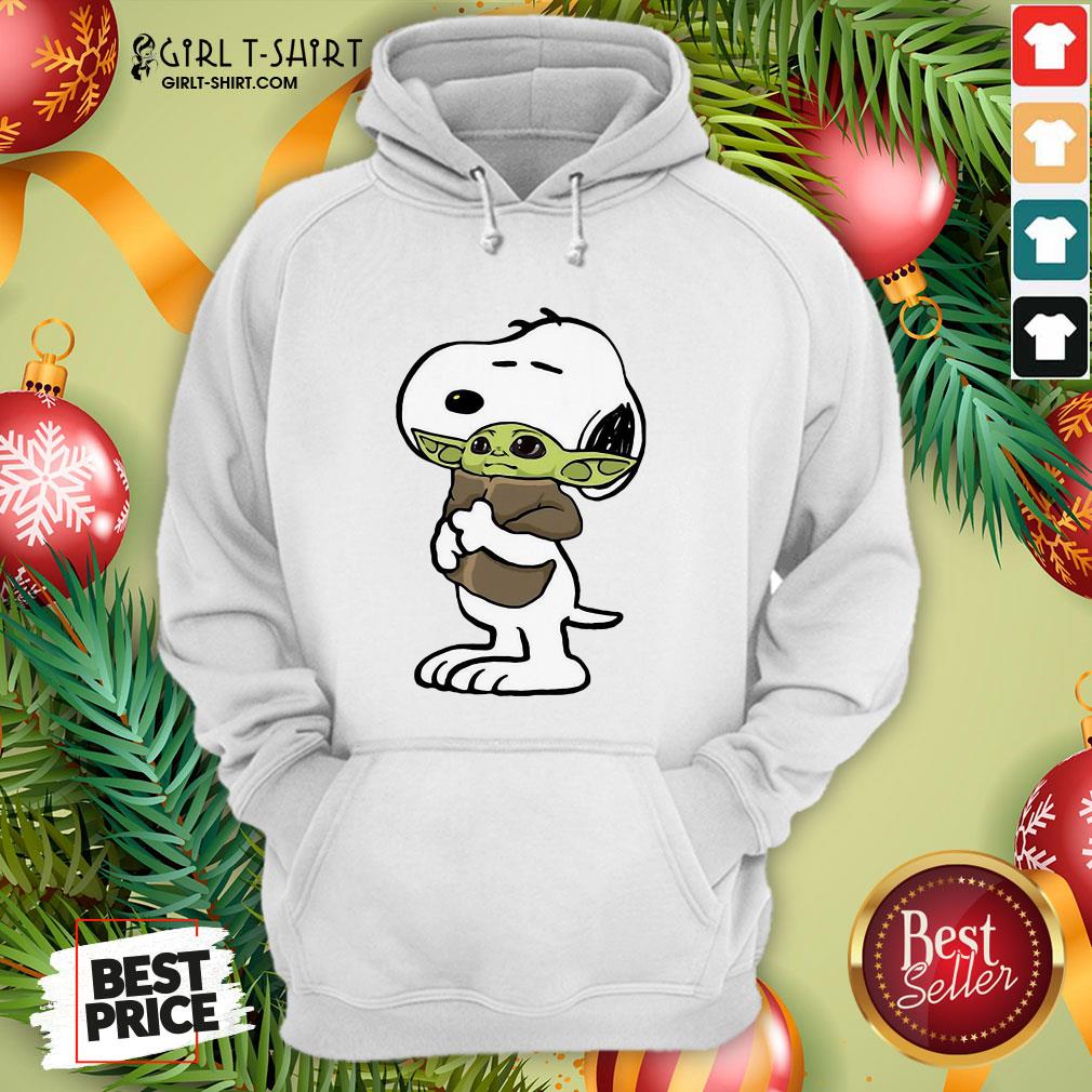 Awesome Snoopy Hugged Baby Yoda Tightly Shirt - Image 5