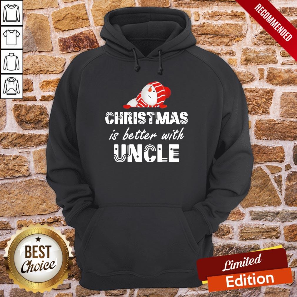 Awesome Snowman Christmas Is Better With Uncle Shirt - Image 3