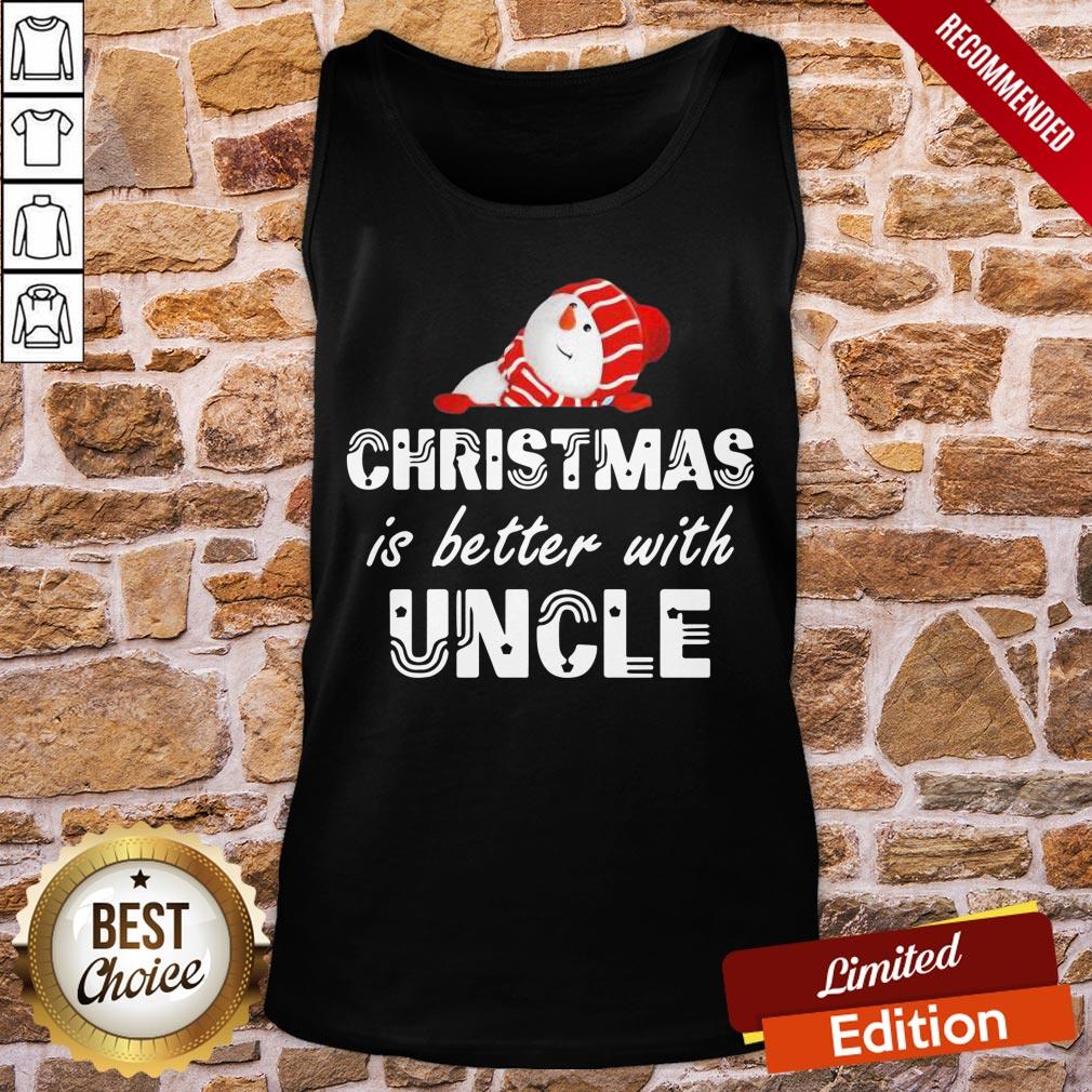 Awesome Snowman Christmas Is Better With Uncle Shirt - Image 5