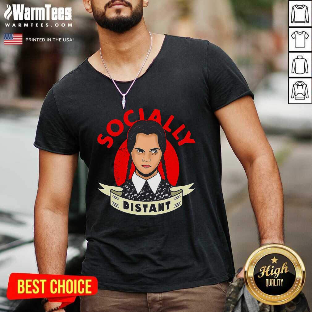 Awesome Socially Distant Girl Shirt - Image 5