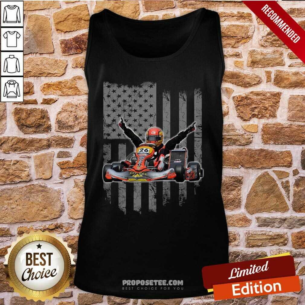 Awesome Sports Car Racing American Flag Shirt - Image 3