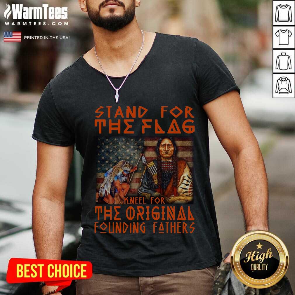 Awesome Stand For The Flag Kneel For The Original Founding Fathers American Flag Shirt - Image 5