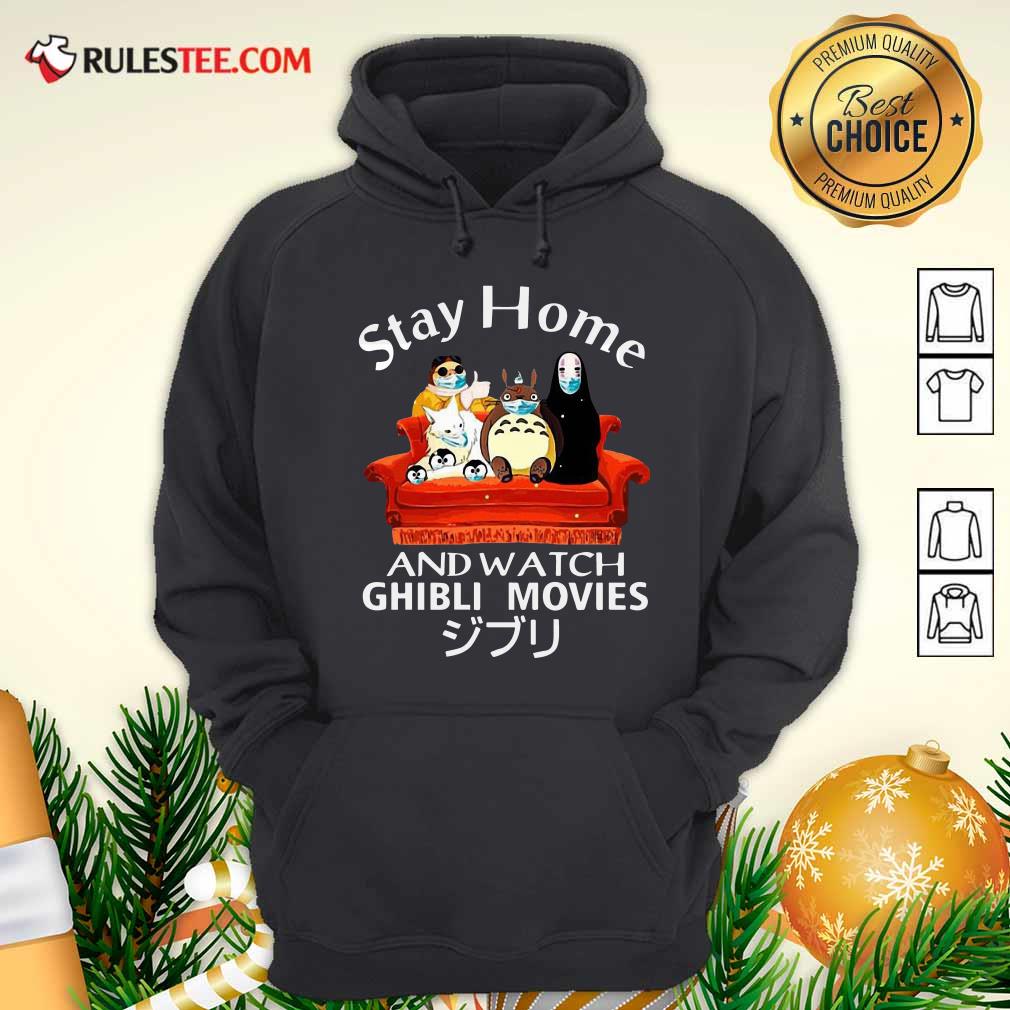 Awesome Stay Home And Watch Ghibli Movies Face Mask Shirt - Image 2