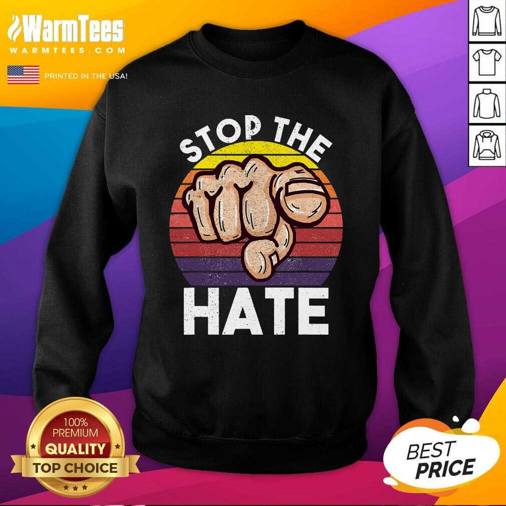 Awesome Stop Asian Hate Hand Vintage Shirt - Image 3