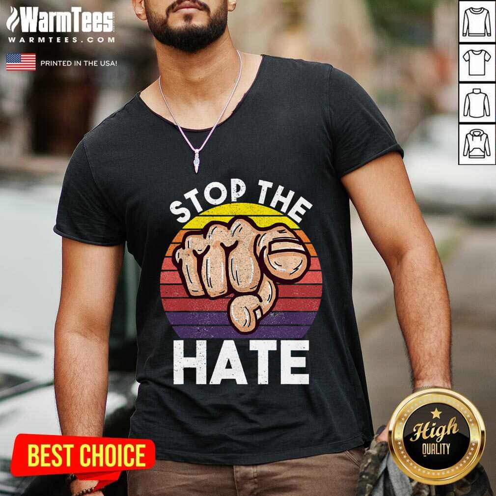 Awesome Stop Asian Hate Hand Vintage Shirt - Image 5
