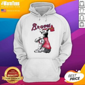 Alternative view of Awesome Tattoo Cat I Love Atlanta Braves Shirt