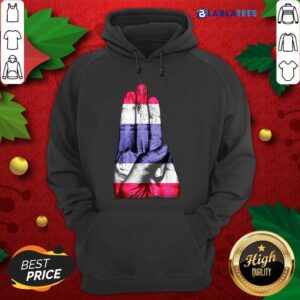 Alternative view of Awesome Thailand Strong Democracy Now Free Thai Support Flag Shirt