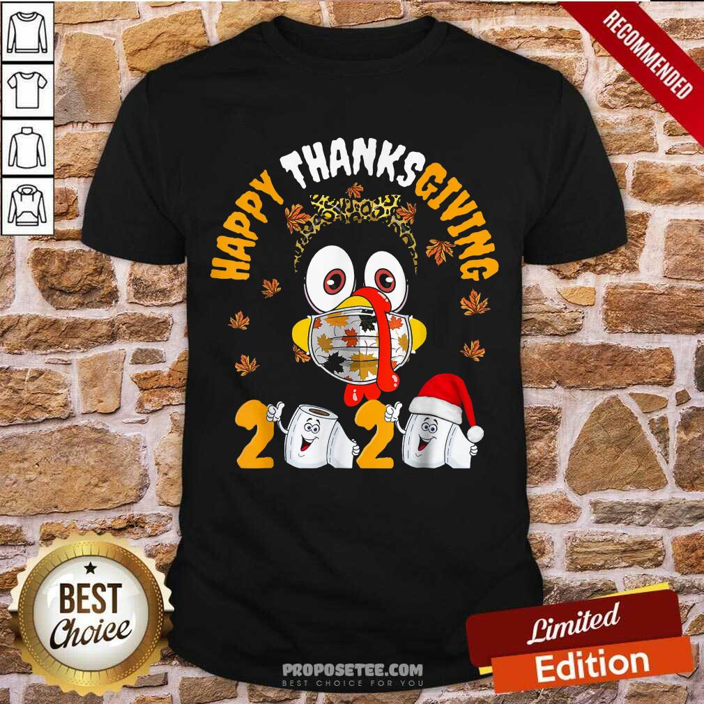 Awesome Thanksgiving 2020 Toilet Paper Turkey Face Mask Quarantine Shirt
