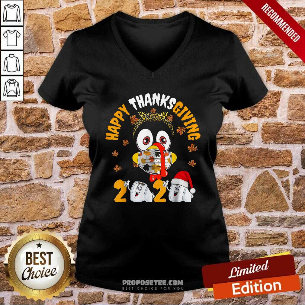 Awesome Thanksgiving 2020 Toilet Paper Turkey Face Mask Quarantine Shirt - Image 3