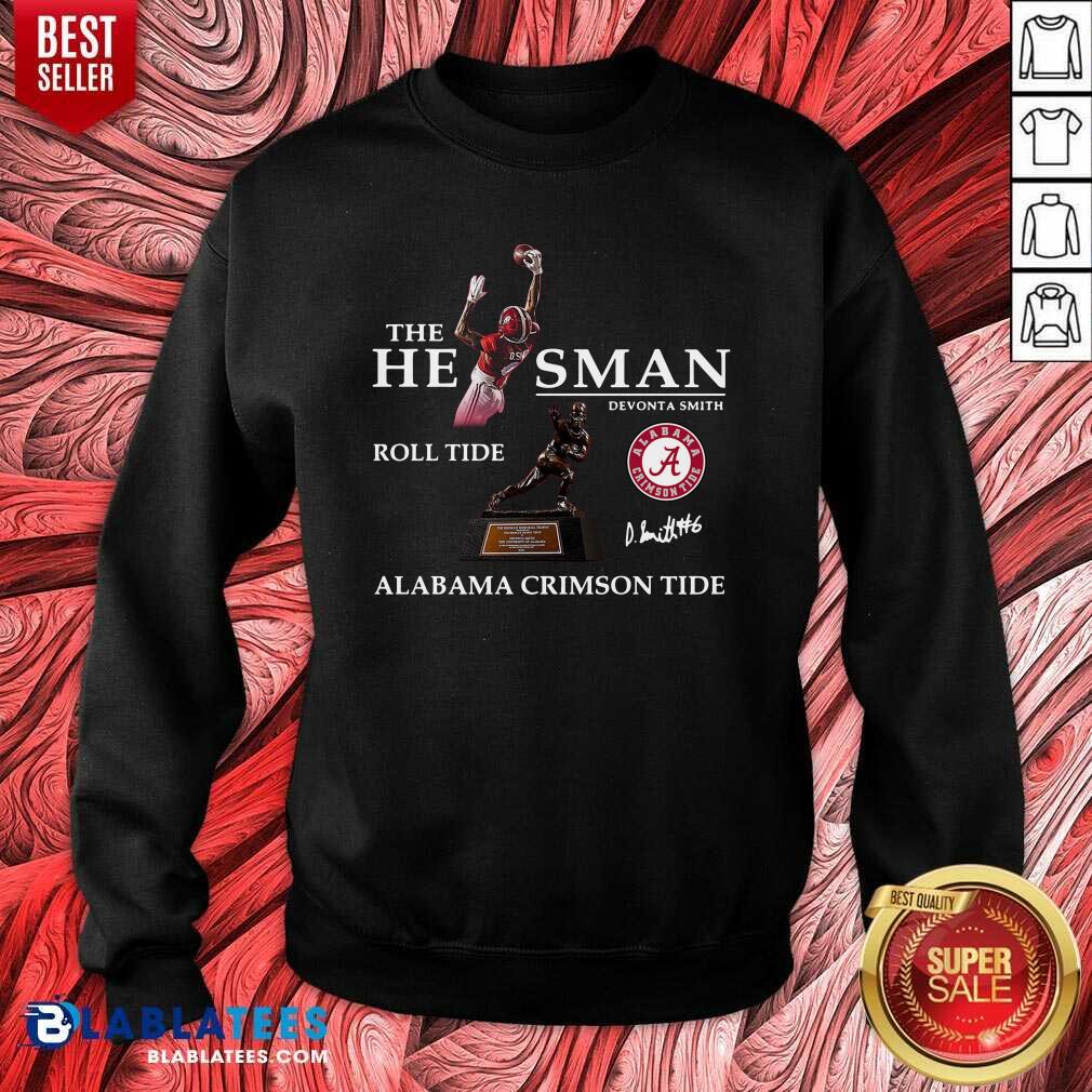 Awesome The He Man Devonta Smith Roll Tide Alabama Crimson Tide Signature Shirt - Image 4