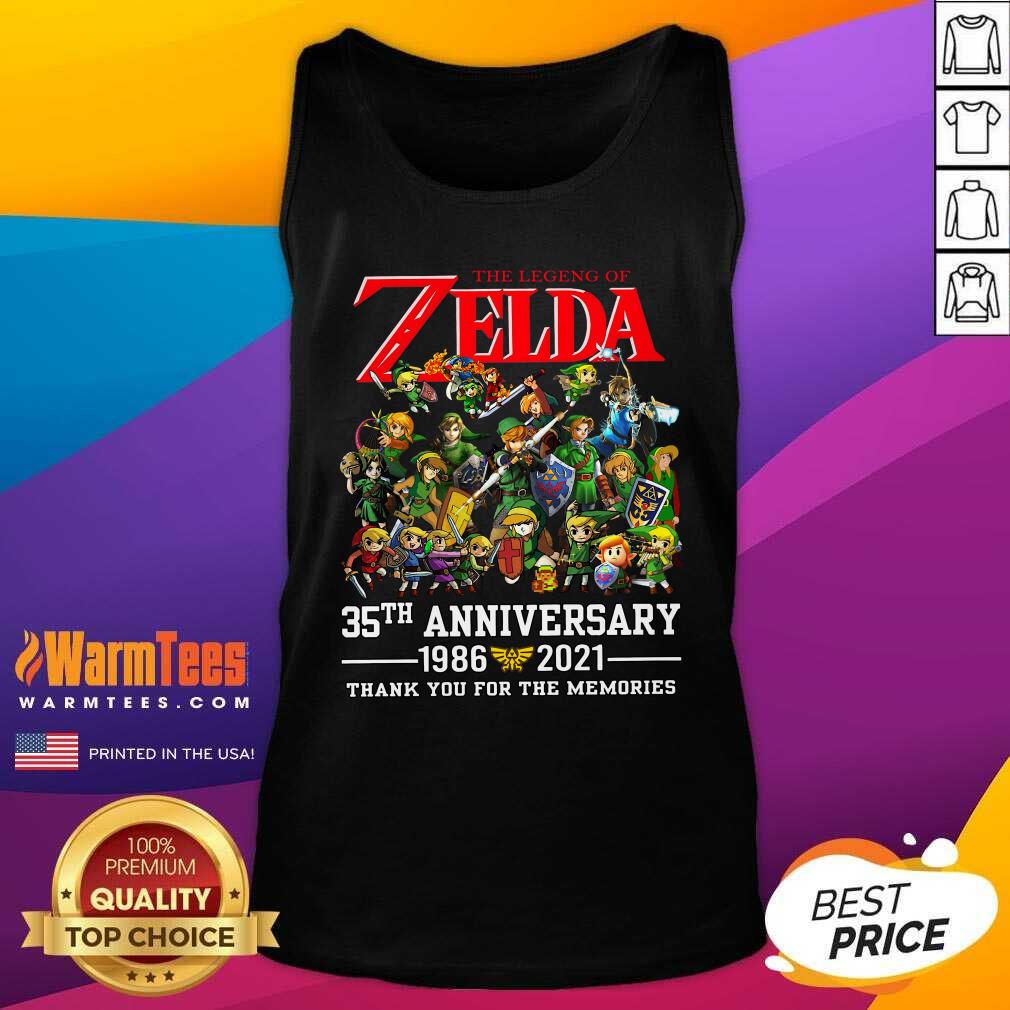 Awesome The Legend Of Zelda 35th Anniversary 1986 2021 Thank You For The Memories Shirt - Image 4
