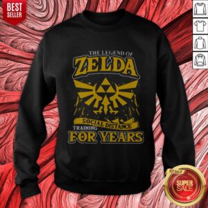Alternative view of Awesome The Legend Of Zelda Social Distance Training For Years Shirt