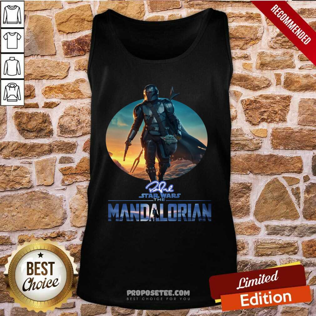 Awesome The Mandalorian Star Wars Signature Sunset Shirt - Image 3