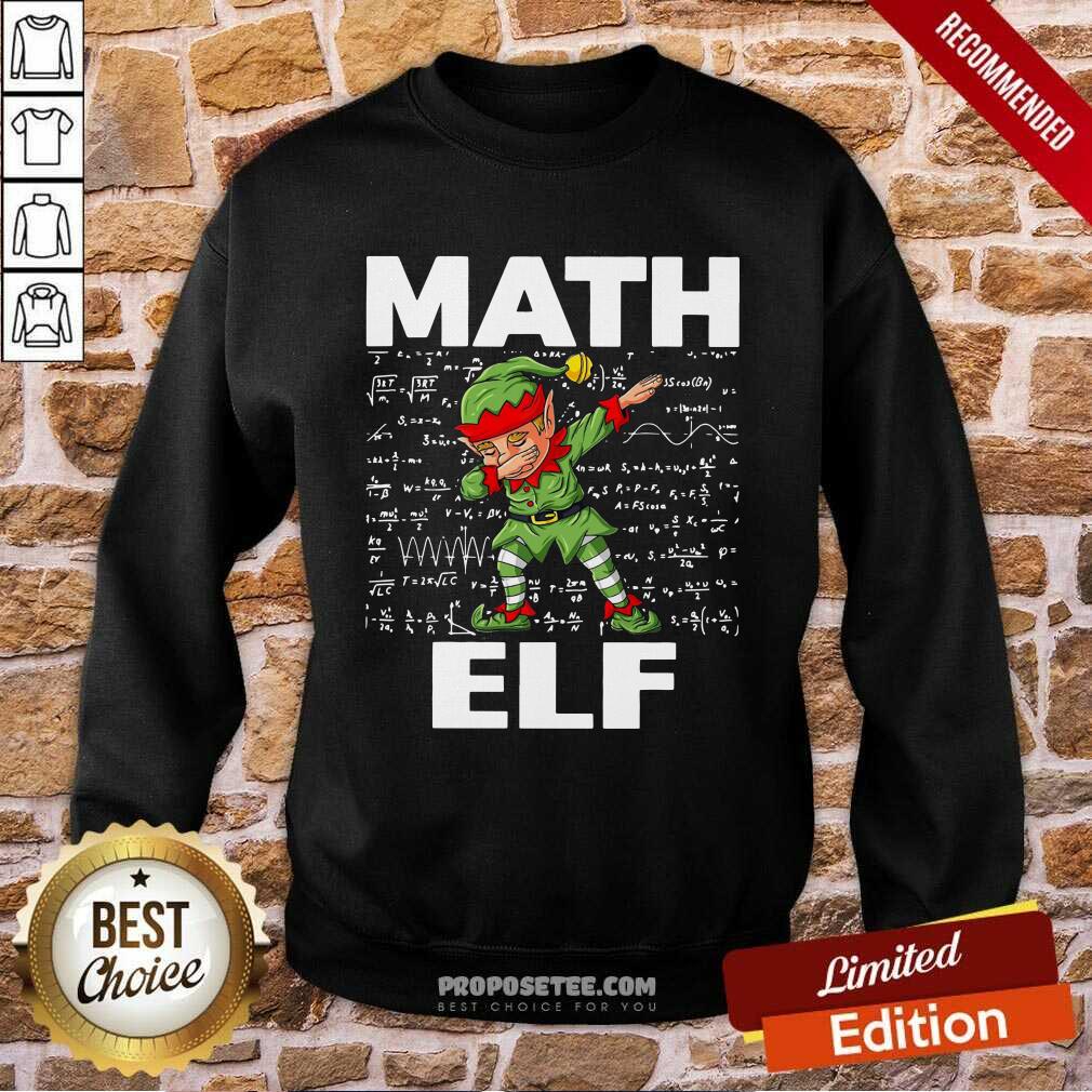 Awesome The Math Elf Dabbing 2021 Shirt - Image 4