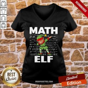 Alternative view of Awesome The Math Elf Dabbing 2021 Shirt